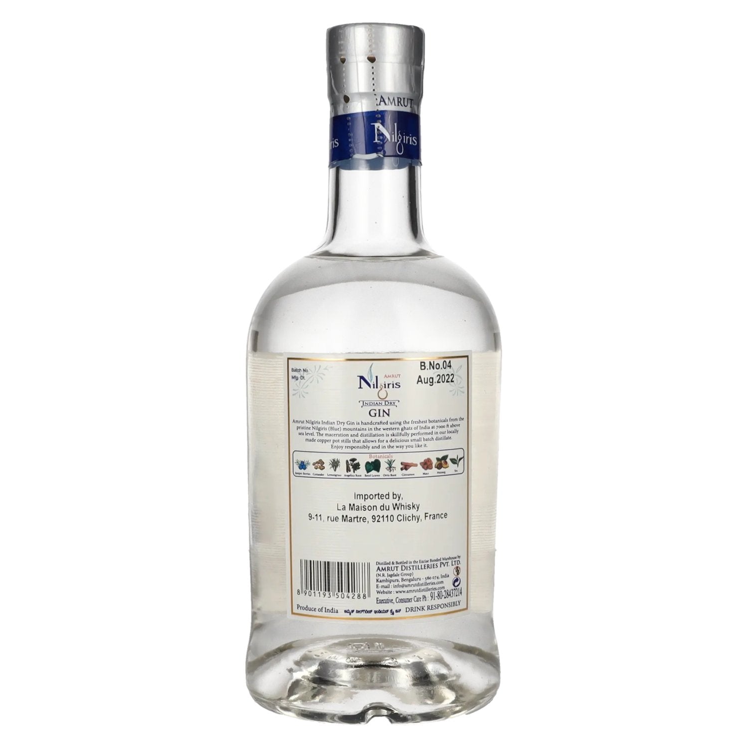 Amrut NILGIRIS Indian Dry Gin 42,8% Vol. 0,7l