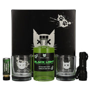 Böser Kater Black Light Neon Lime Gin 40% vol. 0.5 l in a gift box with a UV torch and glasses