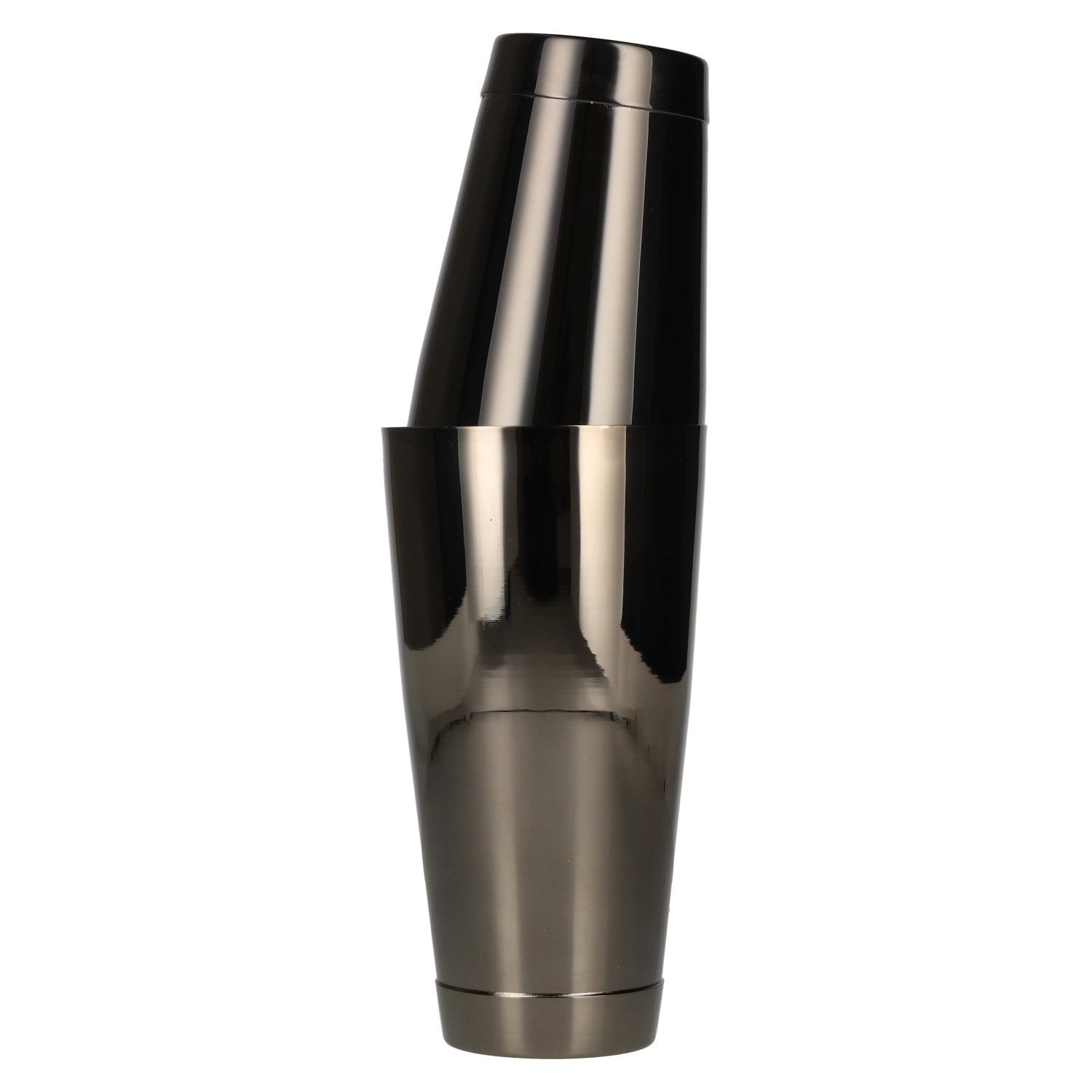 Cocktail Shaker mit Edelstahl Becher anthrazit-braun