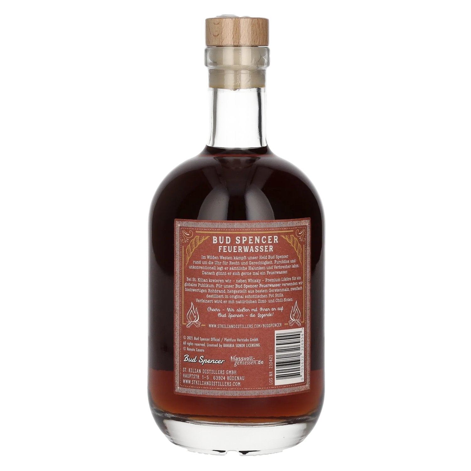 Bud Spencer The Legend FEUERWASSER Chilli-Cinnamon Liqueur 33% Vol. 0,7l