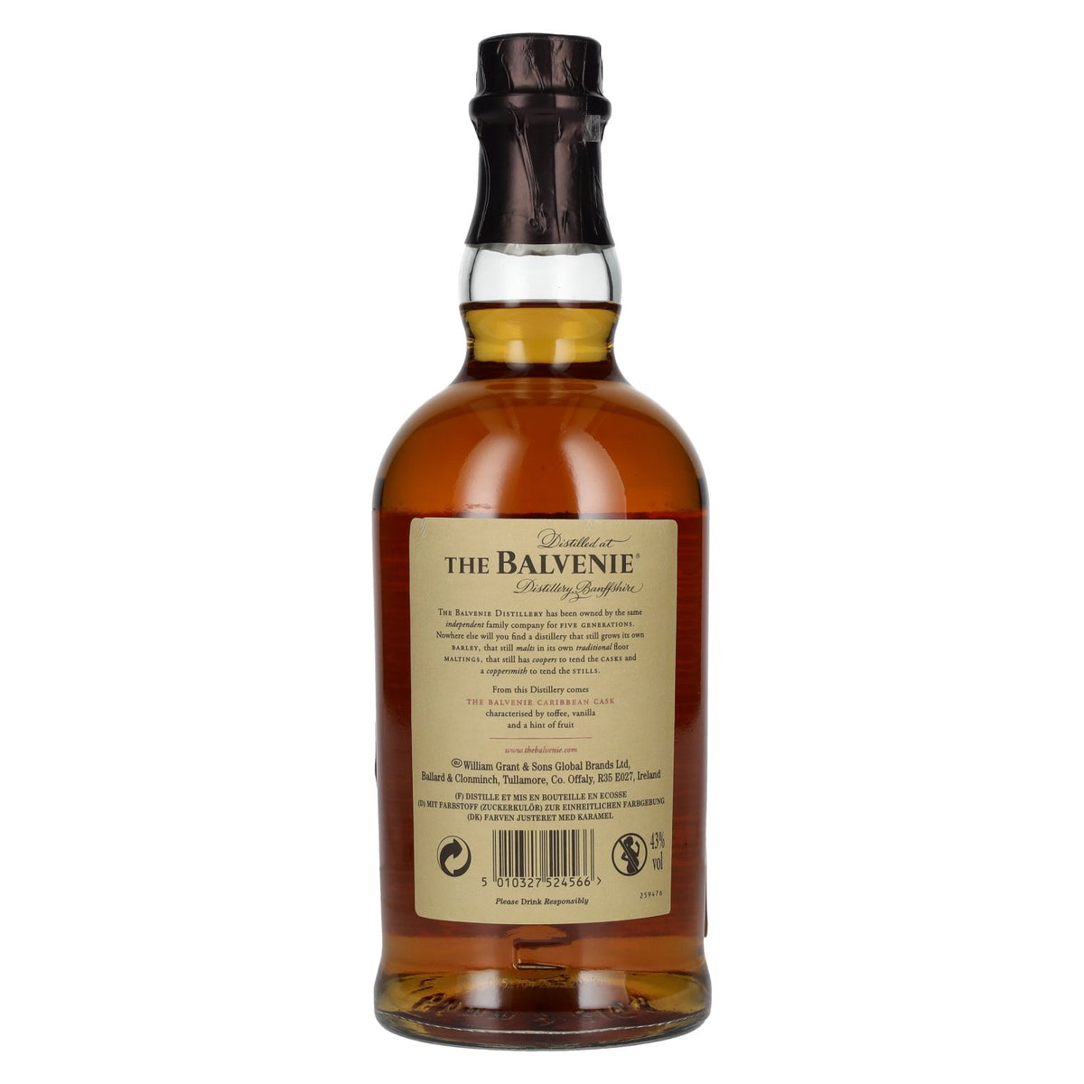 The Balvenie 14 Years Old Caribbean Cask Finish 43% Vol. 0,7l in Geschenkbox mit 2 Gläsern