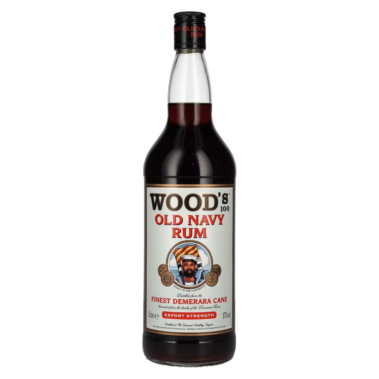 WOOD'S 100 Old Navy Rum 57% vol. 1l