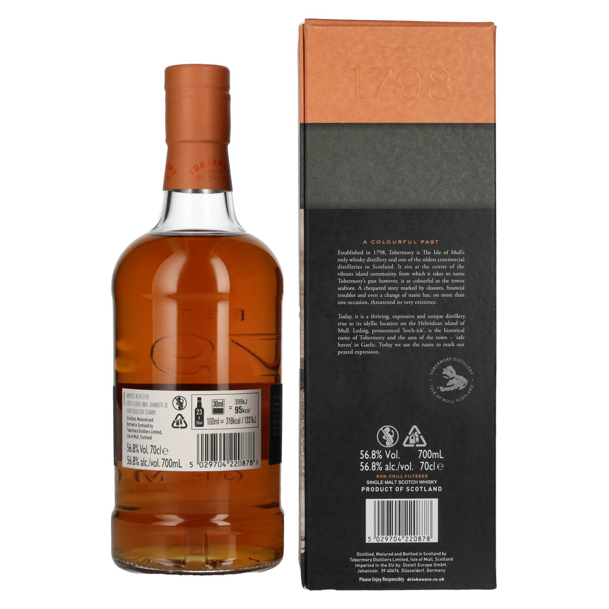 Ledaig 9 Years Old Bordeaux Red Wine Cask Strength Limited Release 2012 56.8% vol. 0.7l in a gift box