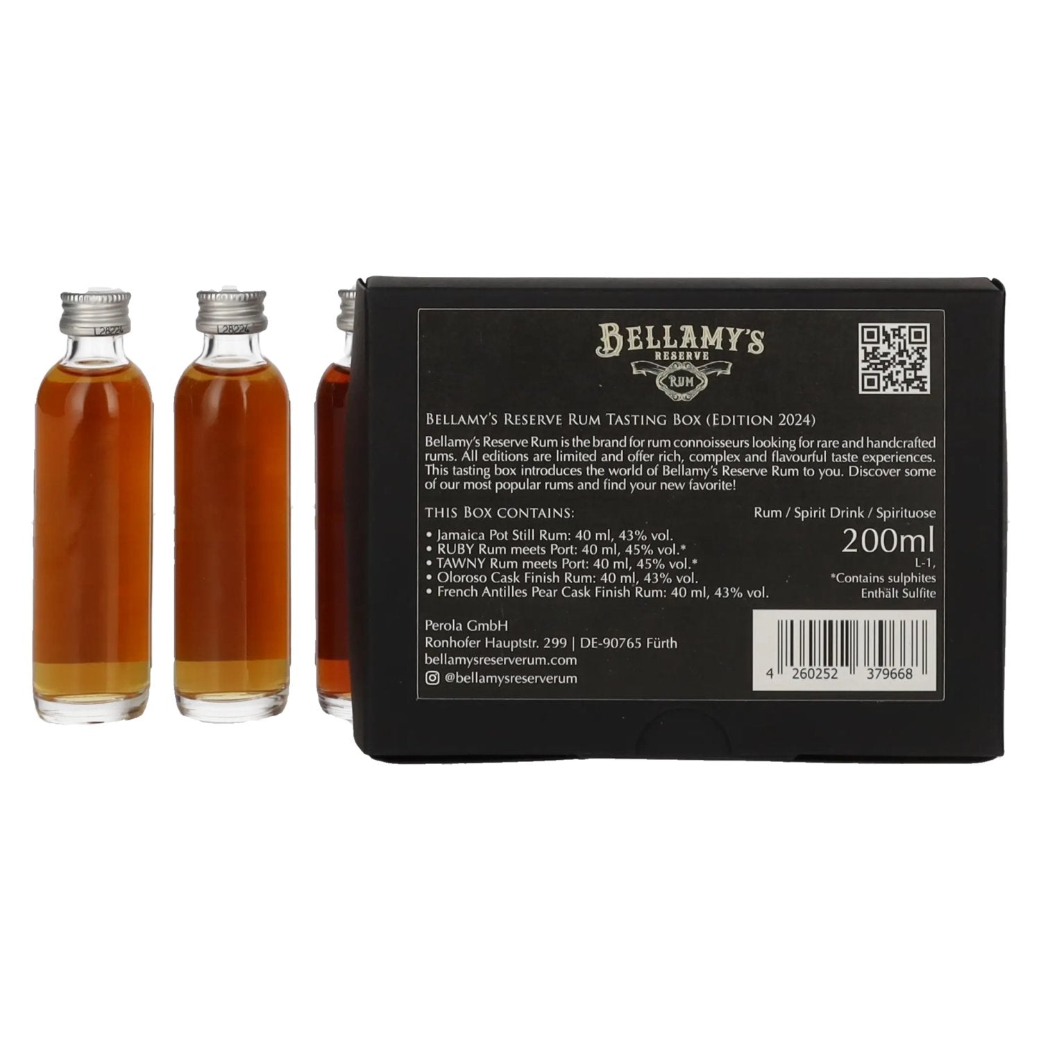Bellamy's Reserve Rum Tasting Box Selected by Perola 2024 43,8% Vol. 5x0,04l in Geschenkbox
