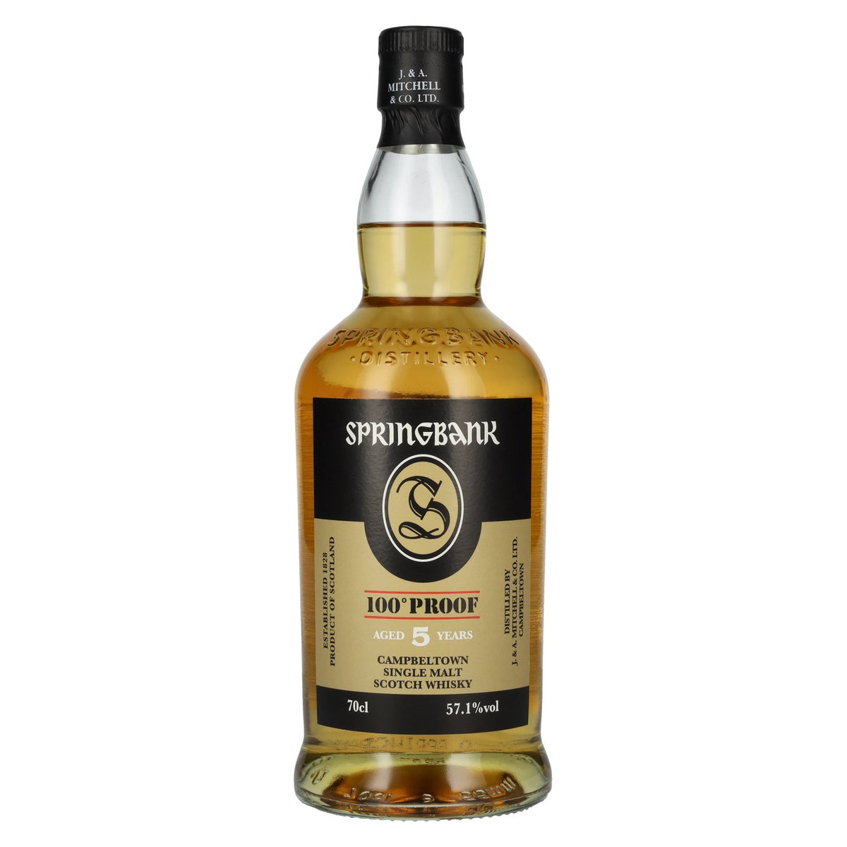 Springbank 100° Proof 5 Years Old Campbeltown Single Malt Scotch Whisky 57,1% Vol. 0,7l