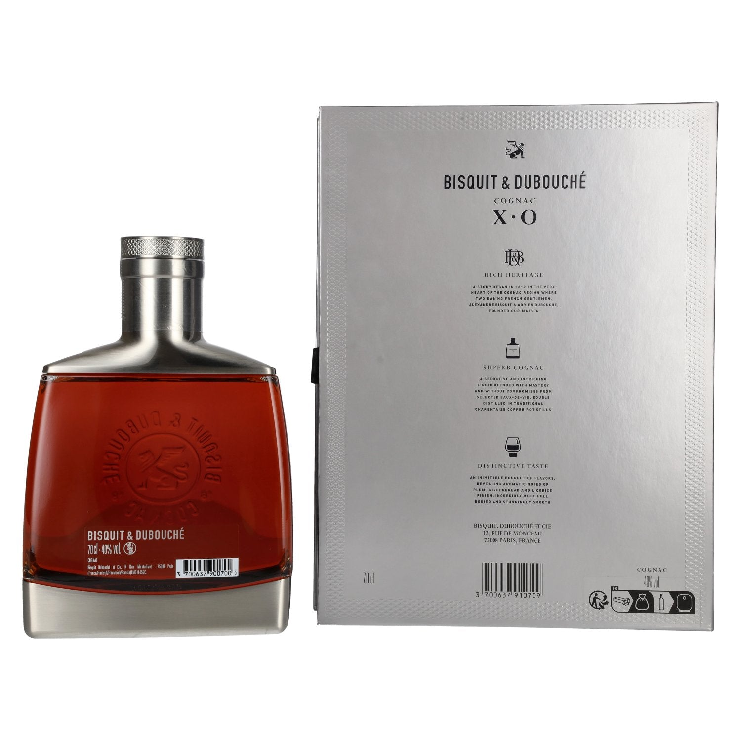 Bisquit &amp; Dubouché Cognac XO 40% Vol. 0,7l in geschenkverpakking