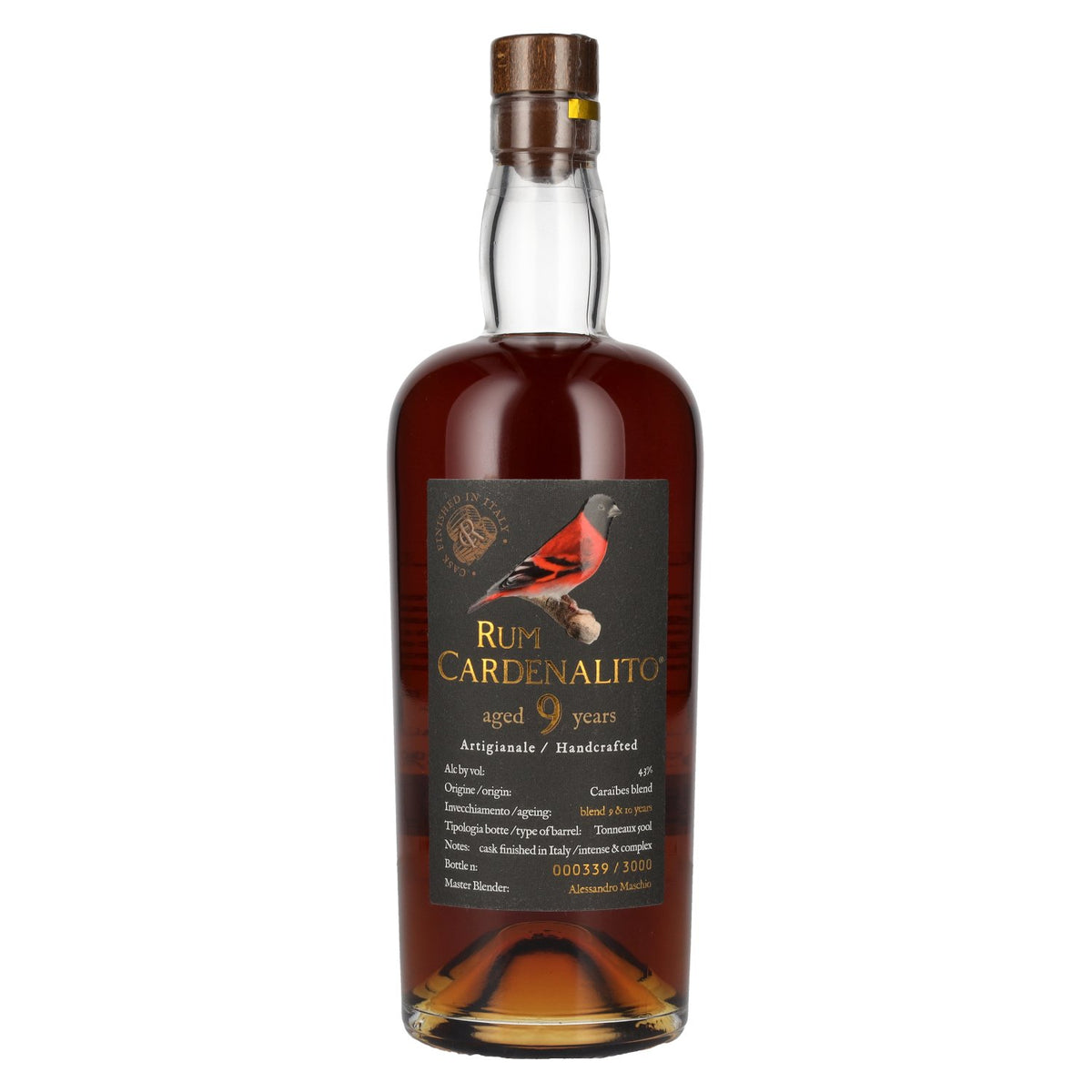 Cardenalito 9-Year-Old Handcrafted Rum 43% vol. 0.7 l