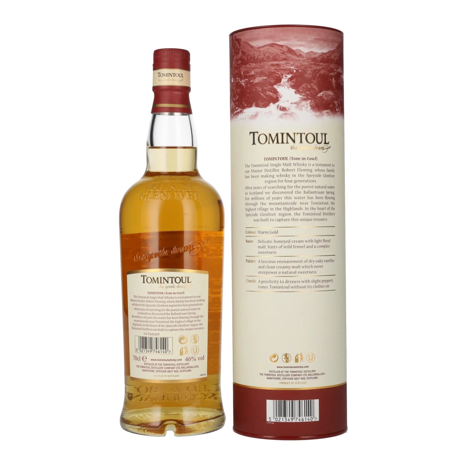 Tomintoul 14 Years Old Single Malt Scotch Whisky 46% Vol. 0,7l in gift box