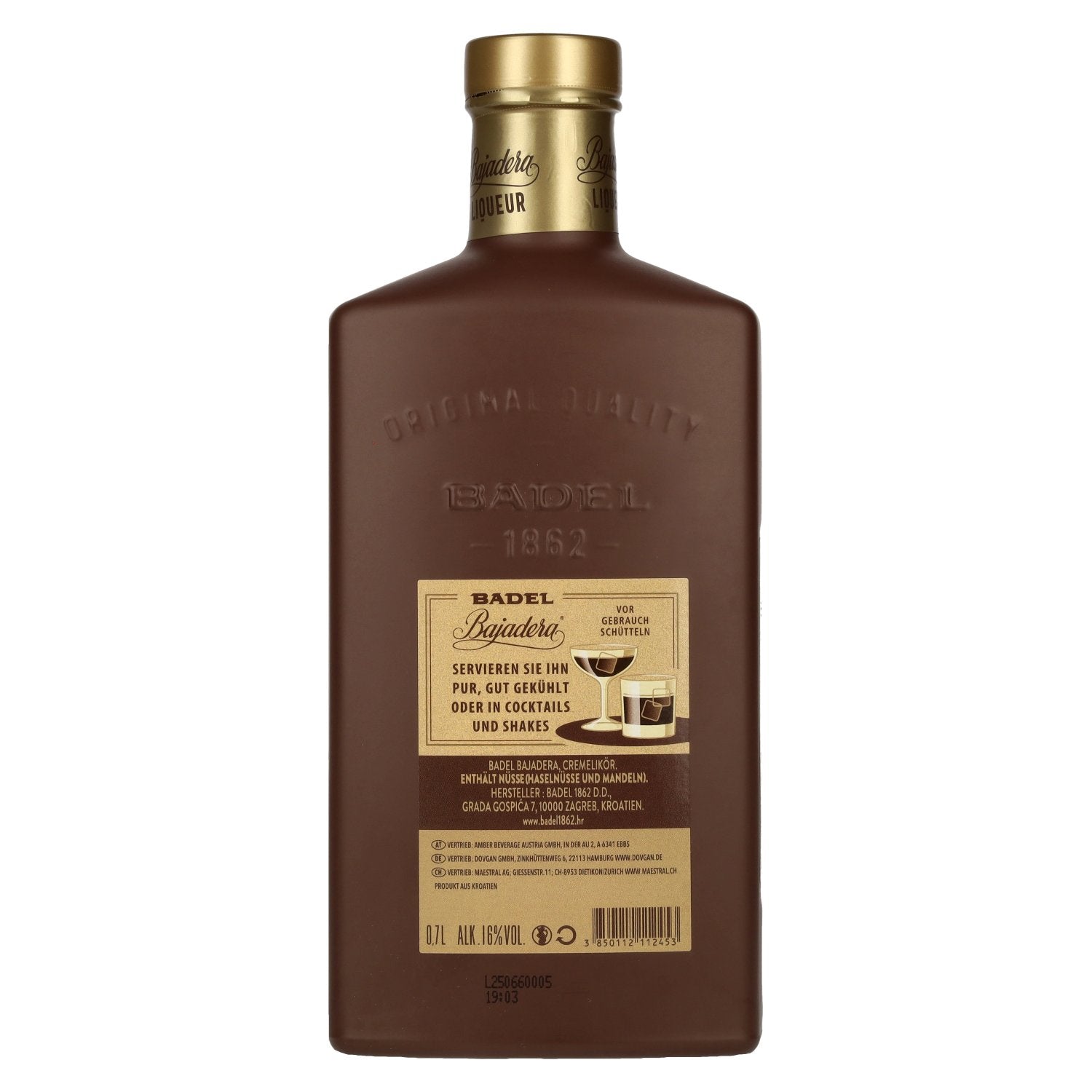 Badel Bajadera Cream Liqueur 16% Vol. 0,7l