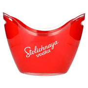 Refroidisseur de bouteilles Stolichnaya, rouge