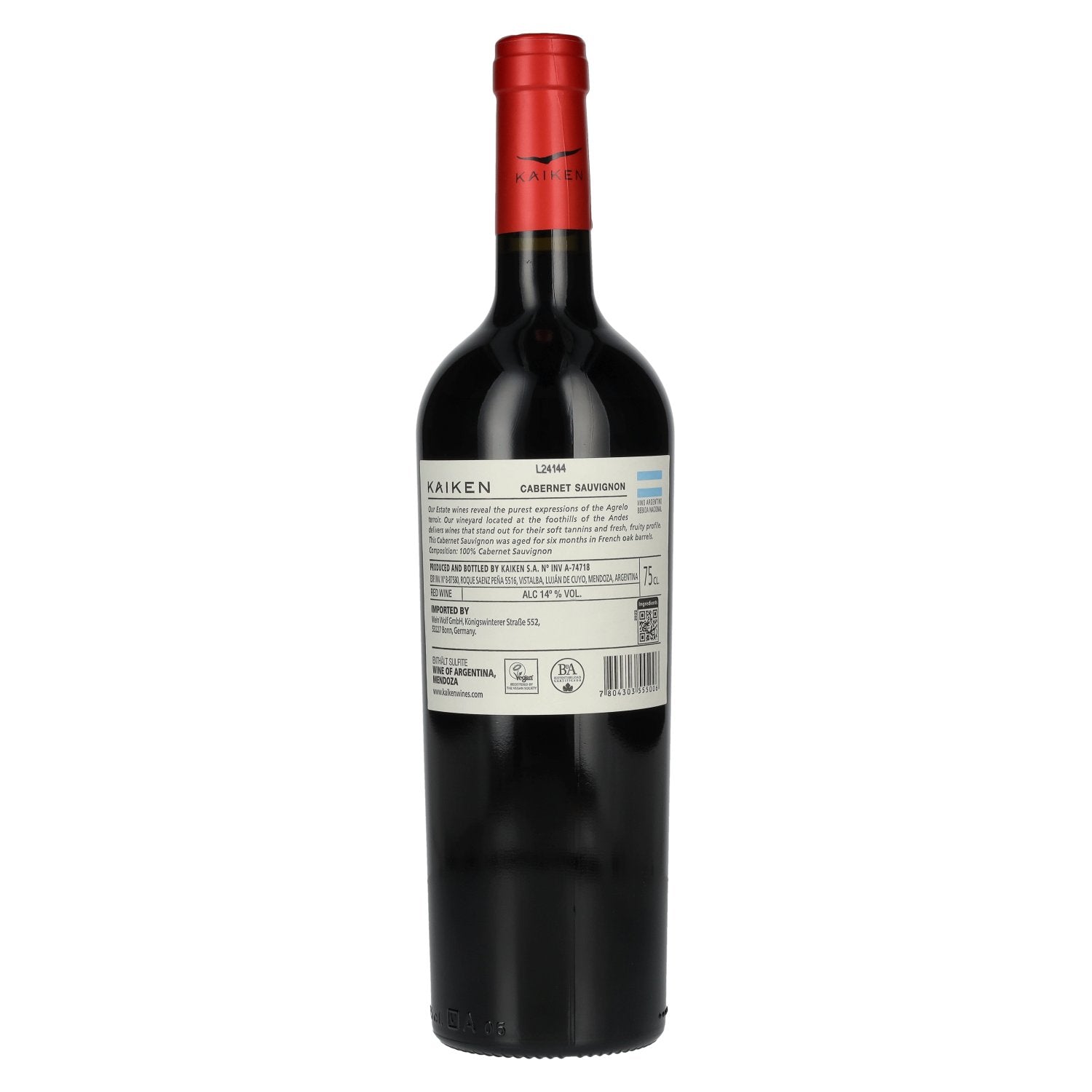 Kaiken Wijngaard Cabernet Sauvignon 2022 14% Vol. 0,75l