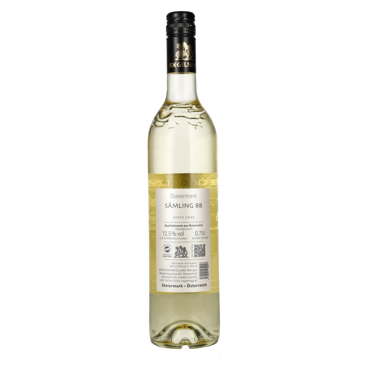 Riegelnegg Sämling 88 Steiermark 2025 12,5% Vol. 0,75l