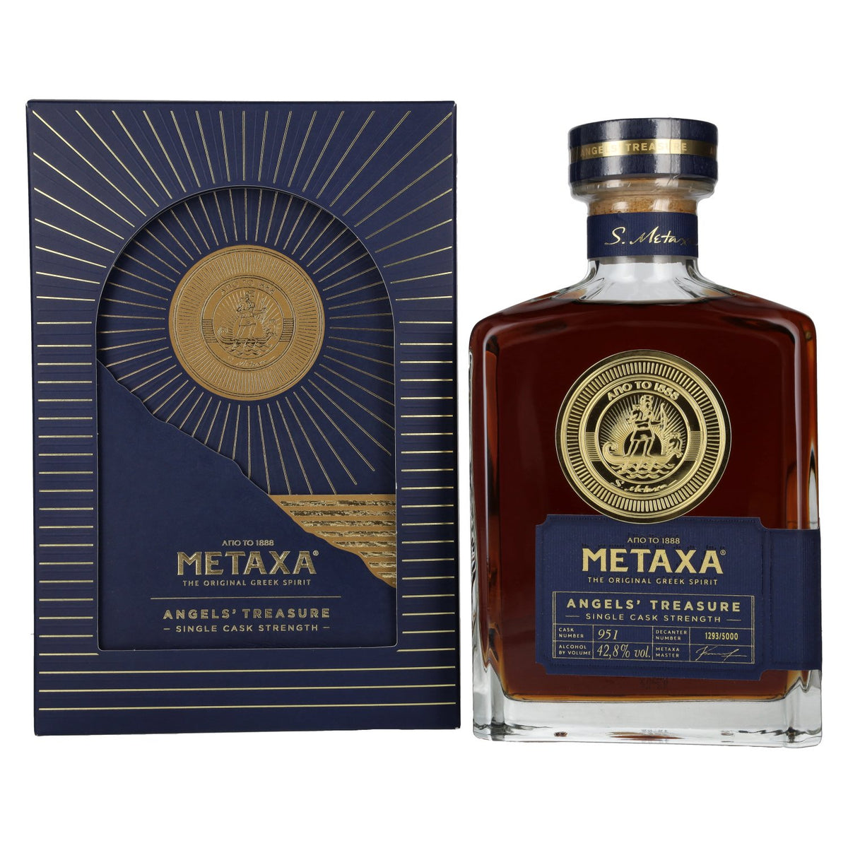 Metaxa Angels' Treasure Single Cask Strength 42,8% Vol. 0,7l in gift box