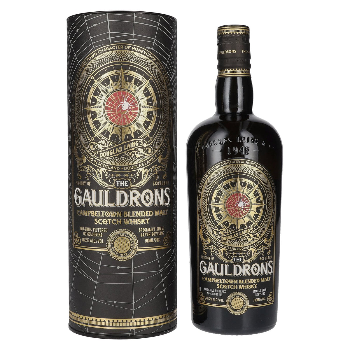 Douglas Laing THE GAULDRONS Small Batch Bottling 46,2 % vol., 0,7 l, dans un coffret cadeau
