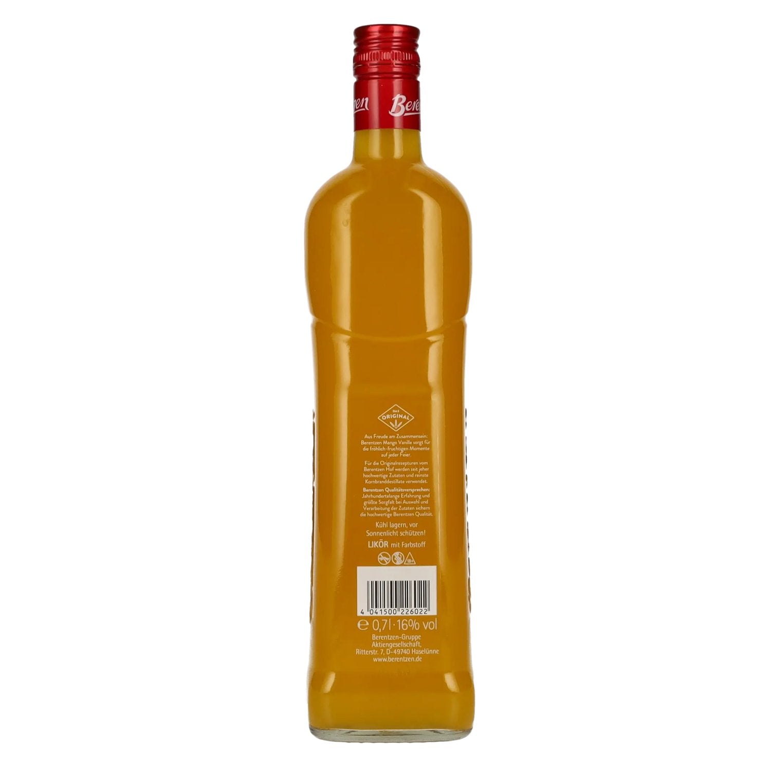 Berentzen Liqueur de mangue et de vanille 16% vol. 0,7l