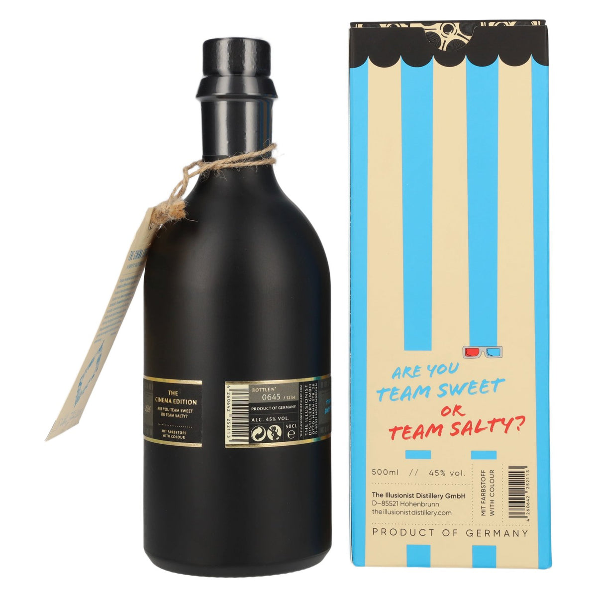 The Illusionist Dry Gin Distiller’s The Cinema Edition SWEET 2026 45% ABV 0.5 l in a gift box with 3D glasses