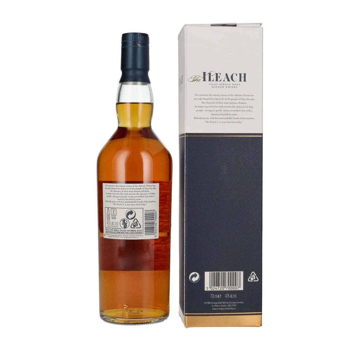 Ileach PEATED ISLAY MALT Islay Single Malt 40% Vol. 0,7l in Geschenkbox