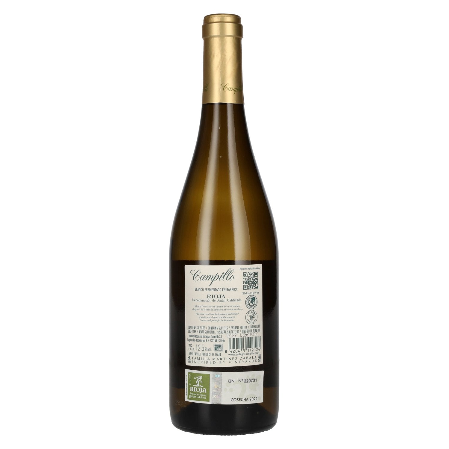 Campillo Blanco Fermentado En Barrica Rioja DOC 2025 12,5% Vol. 0,75l