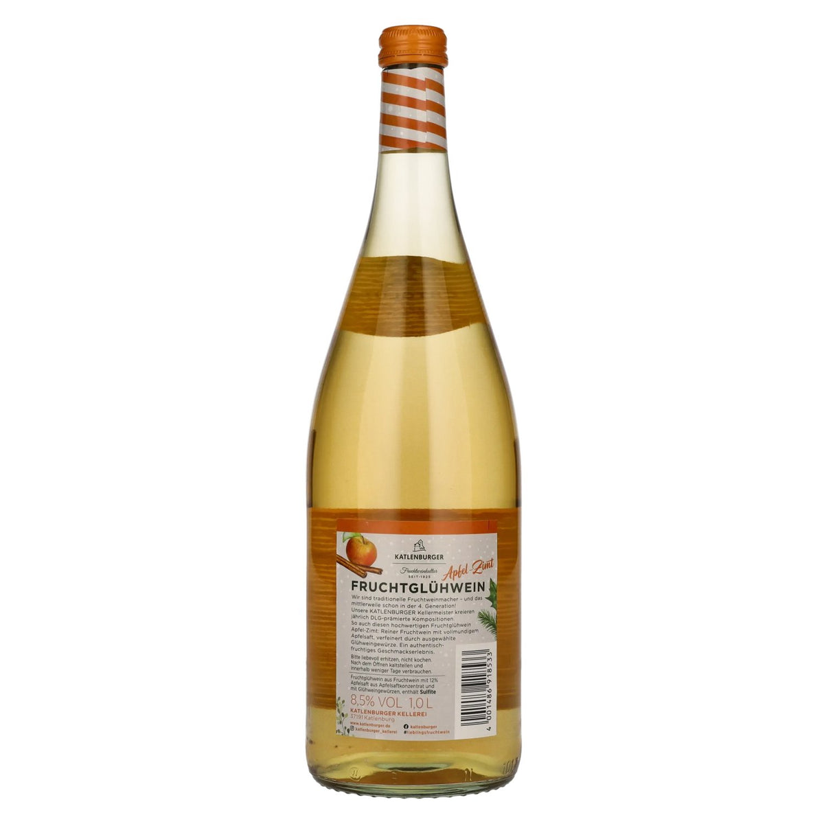 Katlenburger Apple and Cinnamon Mulled Wine 8.5% vol. 1 litre
