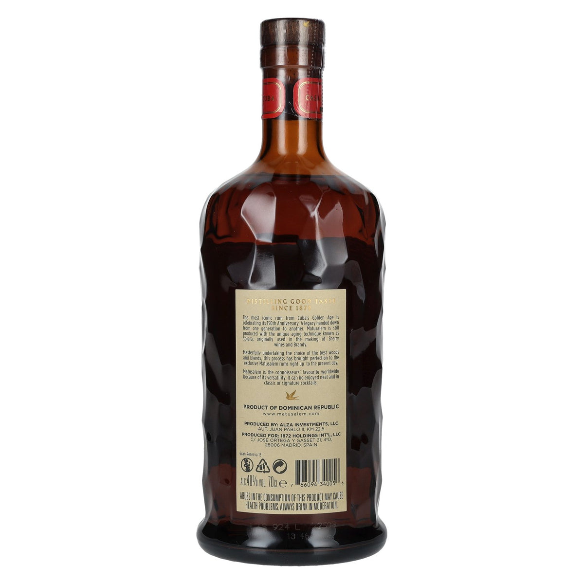 Ron Matusalem 15 Solera Gran Reserva Rum 40% vol. 0.7l