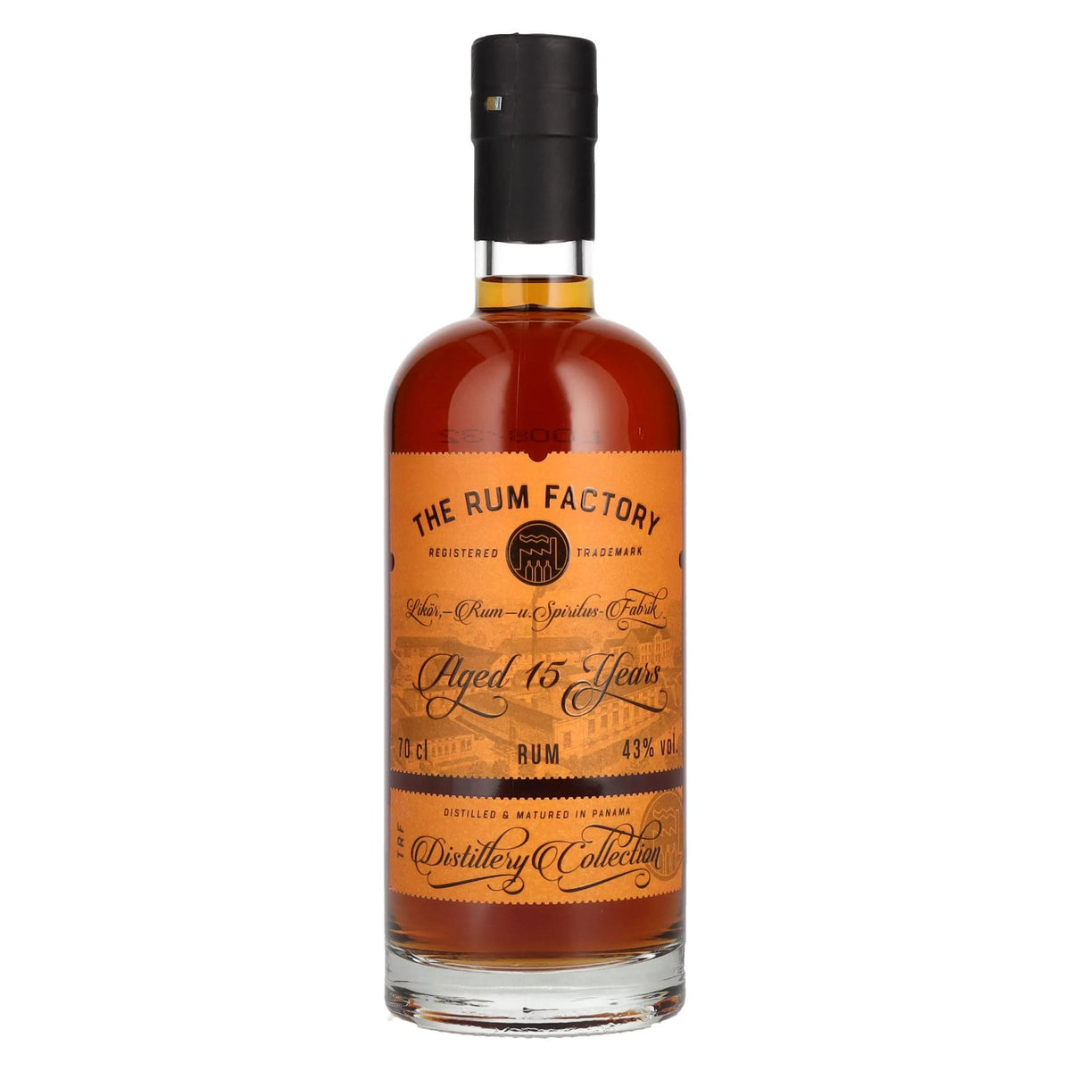 The Rum Factory, rhum de 15 ans d'âge, 43 % vol., 0,7 l