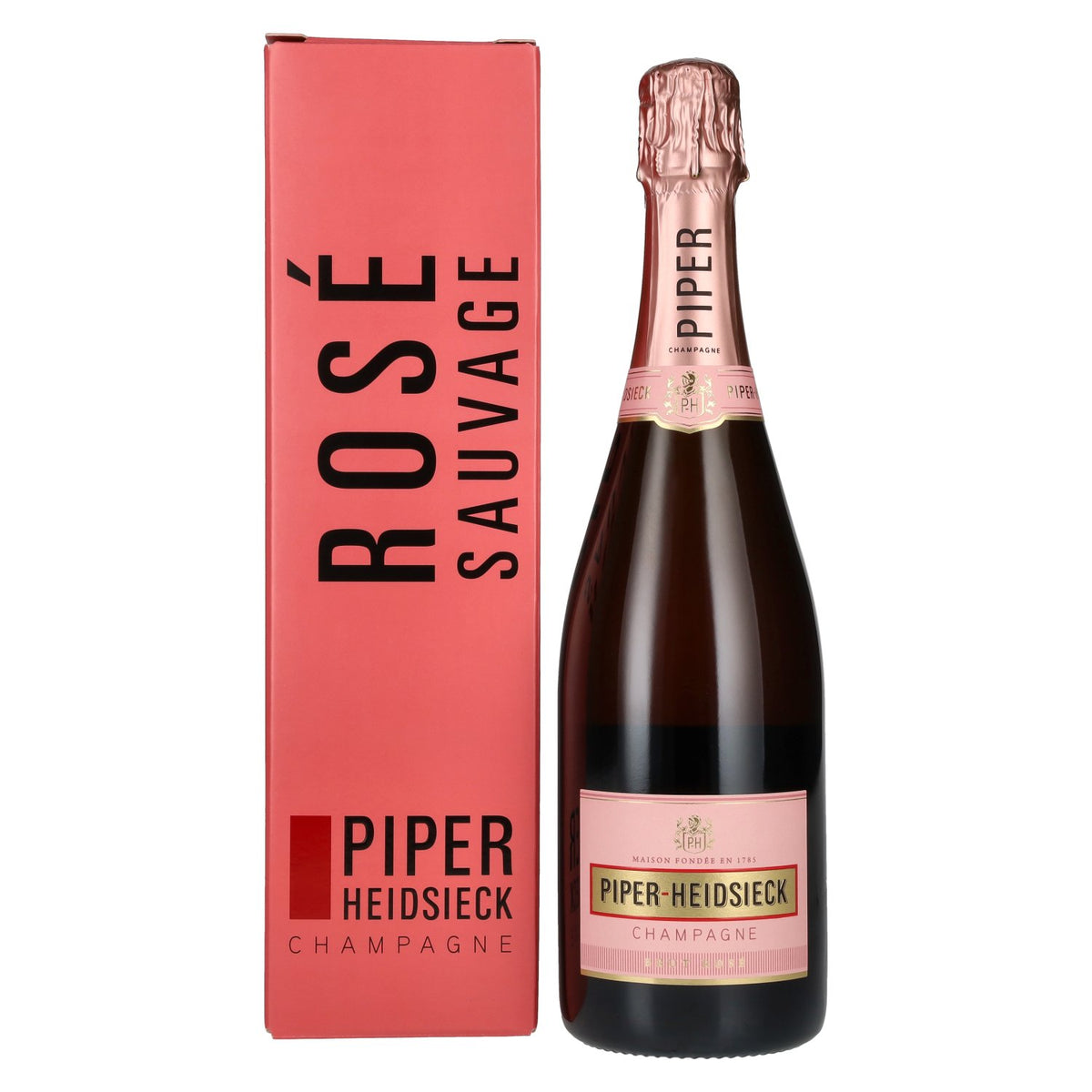 Piper-Heidsieck Champagne ROSÉ SAUVAGE Brut 12% vol. 0,75 l in geschenkverpakking