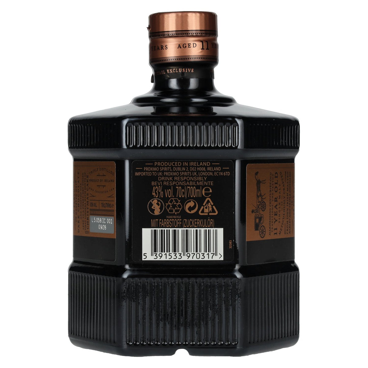 The Sexton 11-Year-Old Single Malt Irish Whiskey 43% vol. 0.7 l