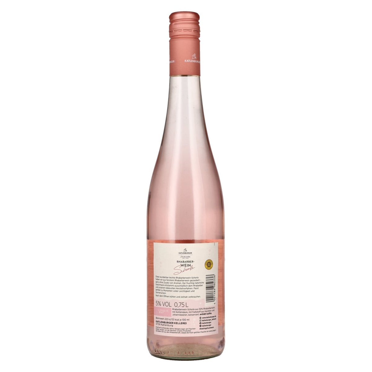 Katlenburger Rabarberwijn Spritzer 5% Vol. 0.75l