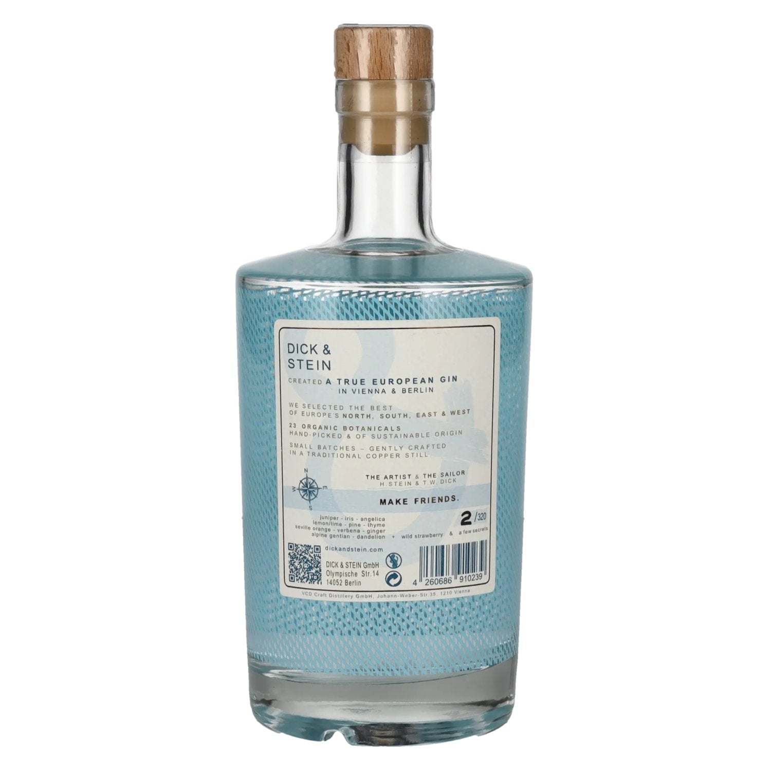 Dick &amp; Stein European Dry Gin 45,7% Vol. 0,5l