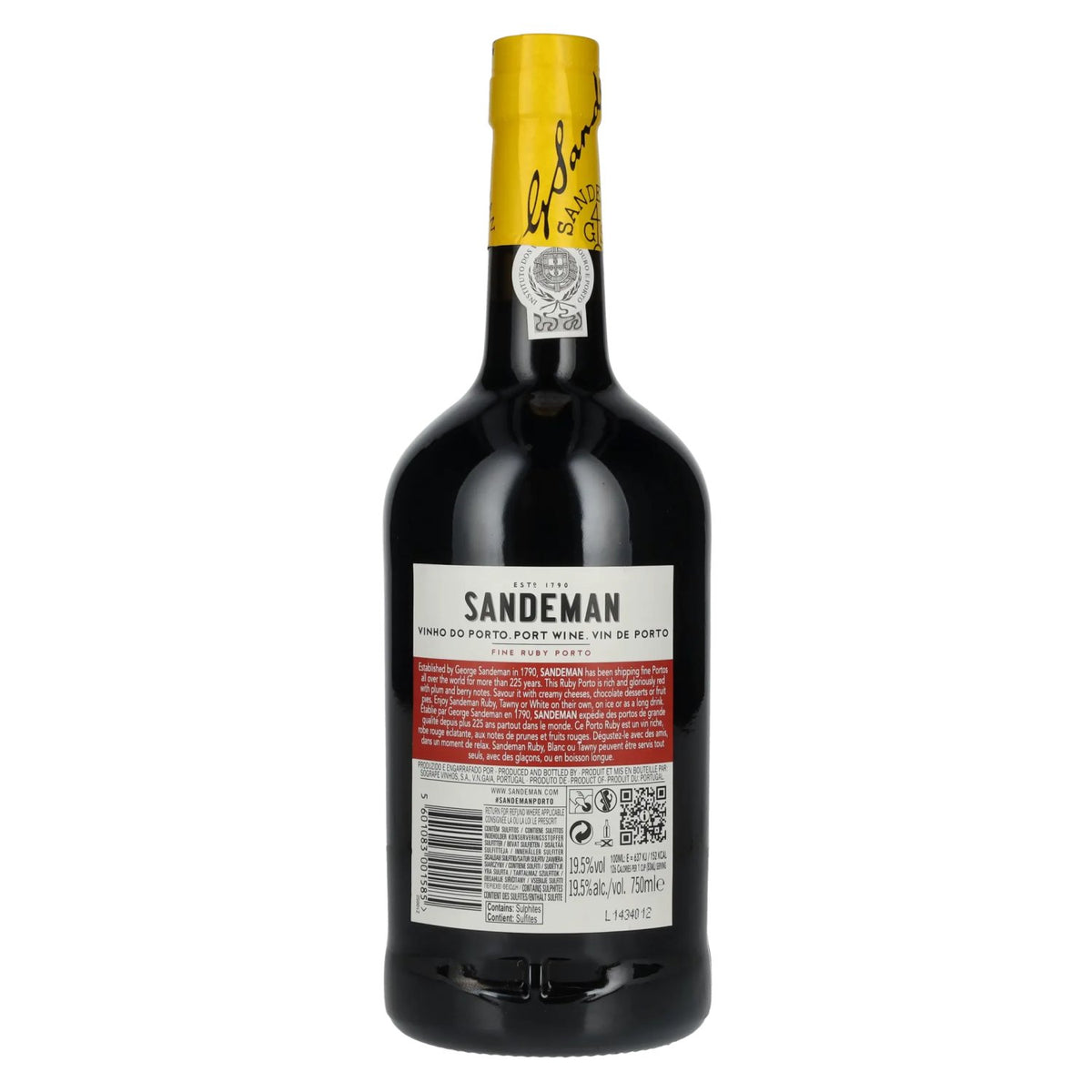 Sandeman FINE RUBY Port 19.5% ABV 0.75l