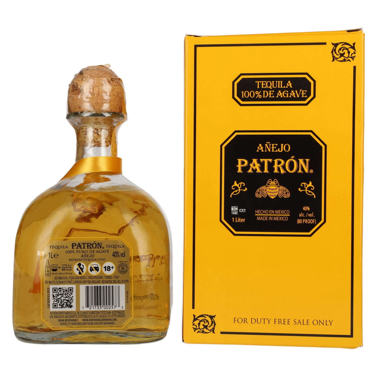 Patrón Tequila Añejo 40% Vol. 1l in Geschenkbox