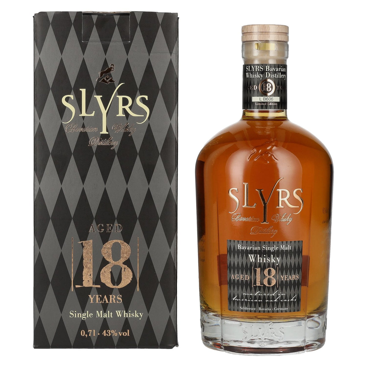 Slyrs 18 Years Old Bavarian Single Malt Whisky Limited Edition 43% Vol. 0,7l in Geschenkbox