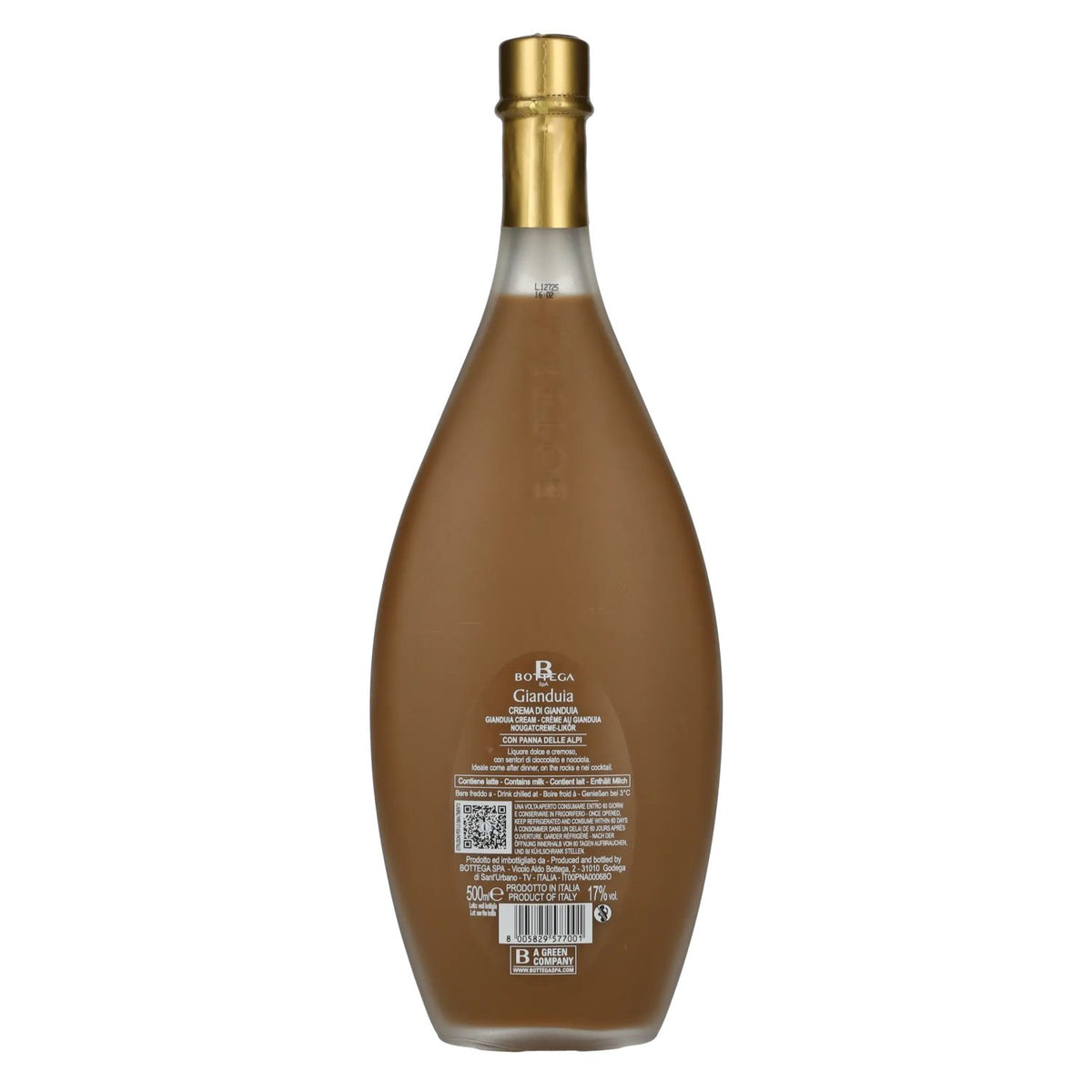 Bottega Crema di CIOCCOLATO GIANDUIA Cream Liqueur 17% Vol. 0,5l