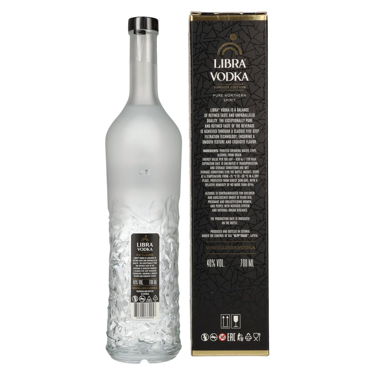 Libra Wodka Limited Edition 40% Vol. 0,7l in geschenkverpakking