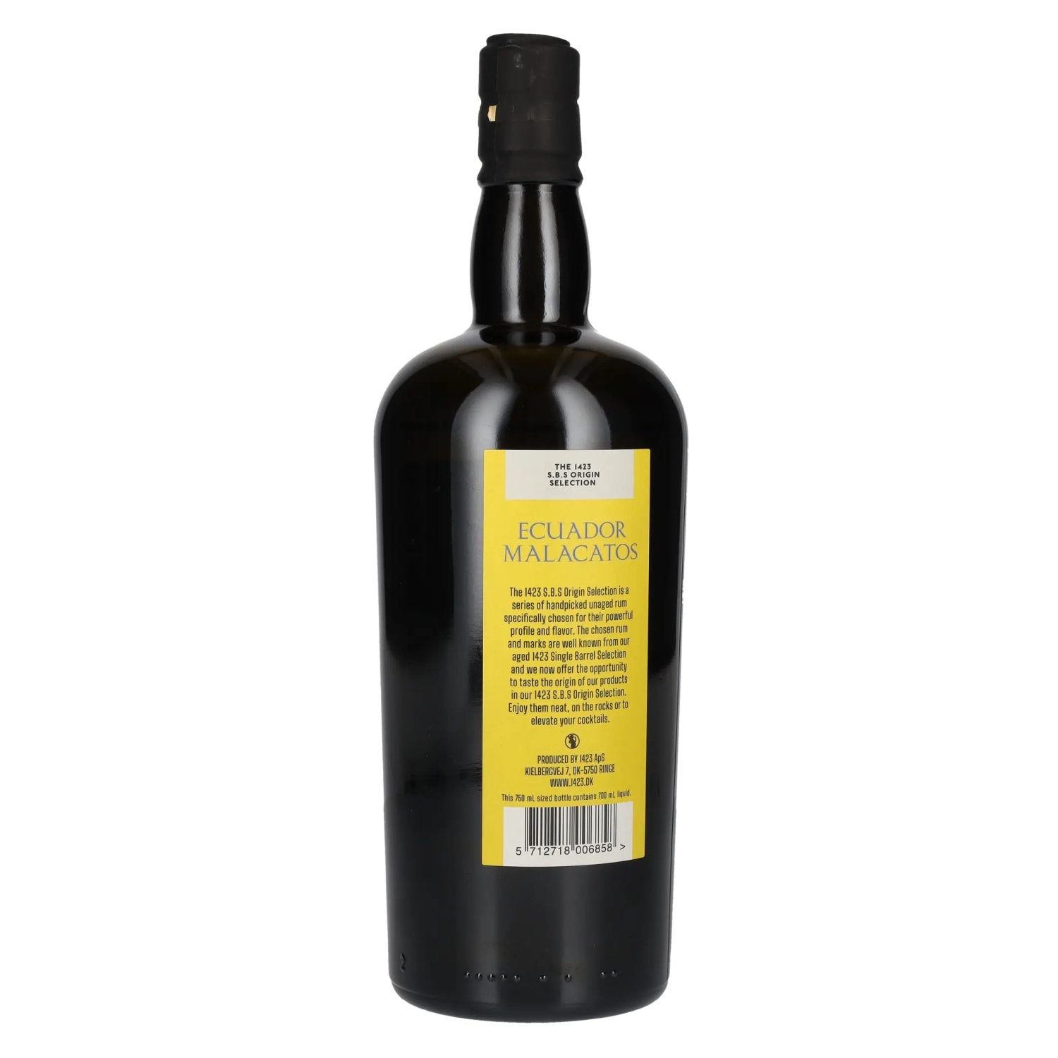 1423 S.B.S ECUADOR Malacatos Single Origin Rum 2022 57% vol. 0,7l