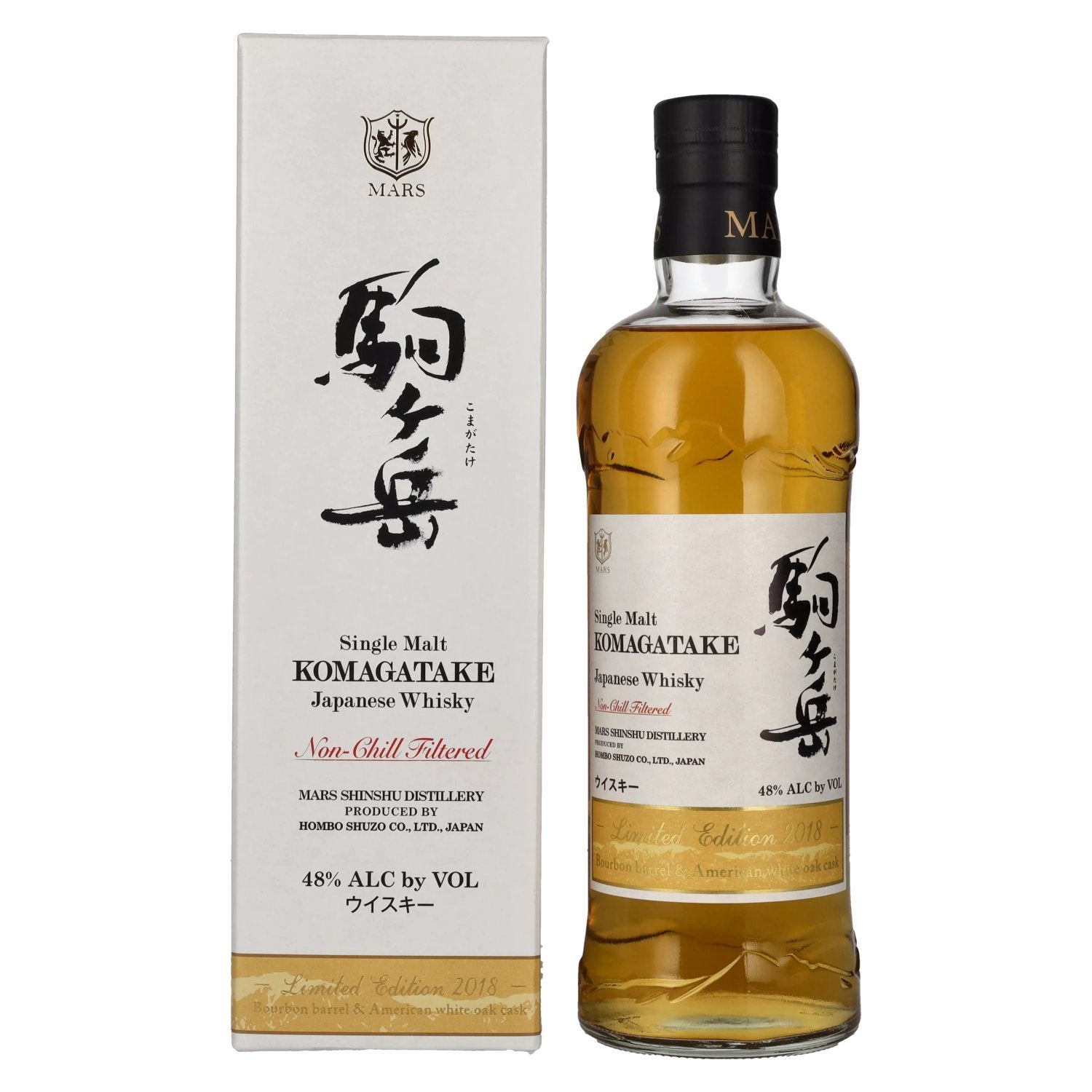 Mars KOMAGATAKE Single Malt Japanese Whisky Limited Edition 2018 48% Vol. 0,7l in geschenkverpakking