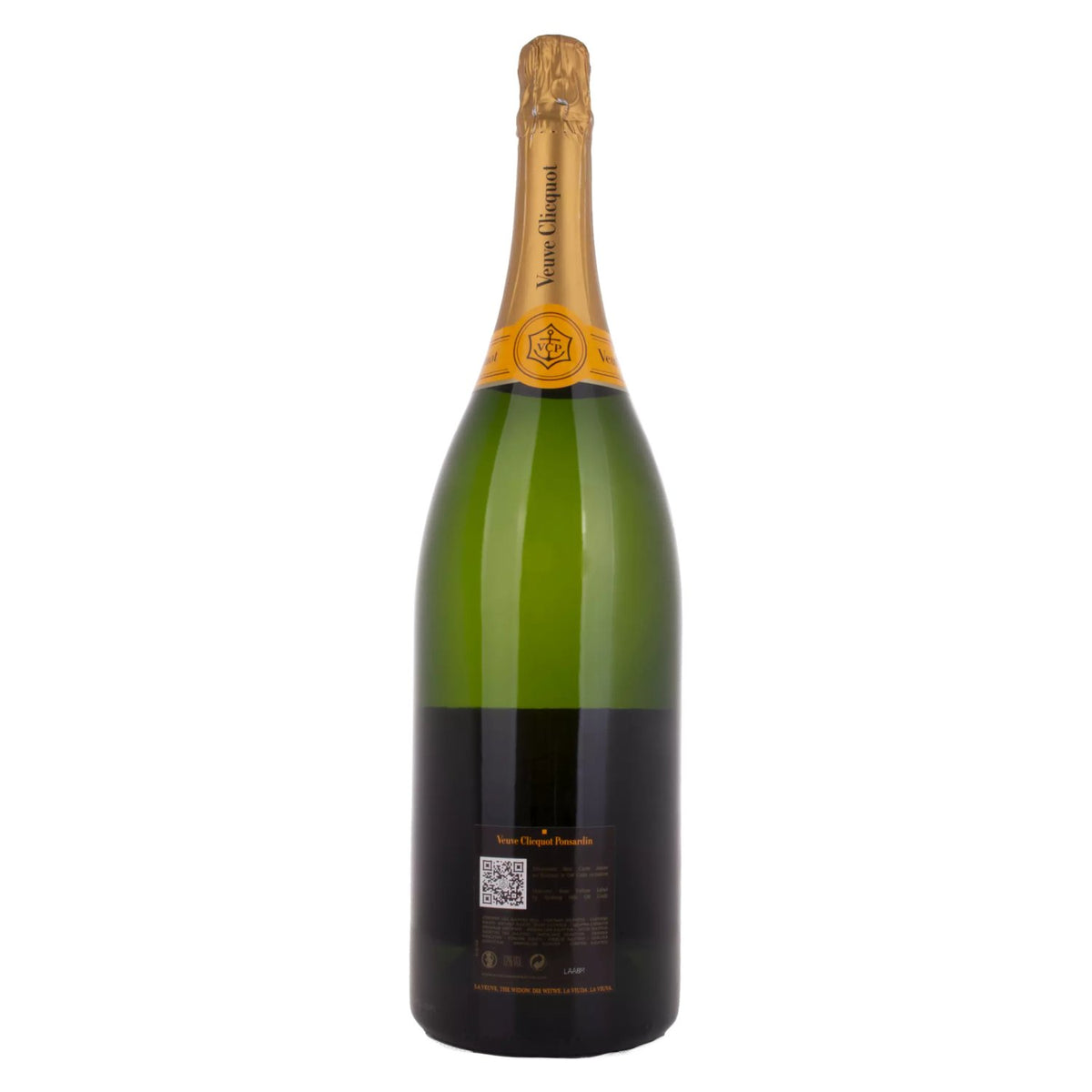Veuve Clicquot Champagne Brut Yellow Label 12% vol. 3 litres in a wooden crate