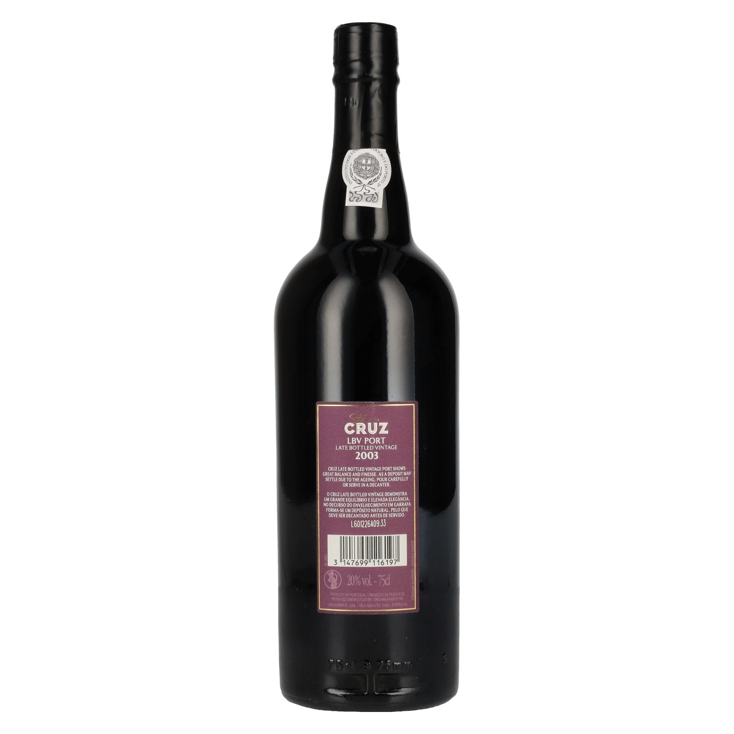 Gran Cruz Porto LBV 2003 20% Vol. 0,75l