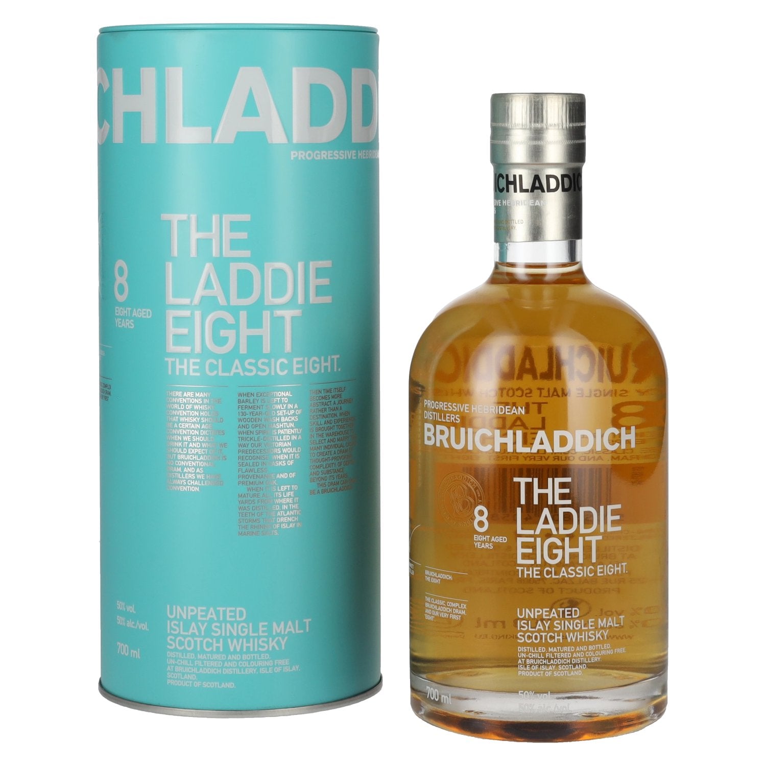 Bruichladdich THE LADDIE EIGHT 8 Years Old Unpeated 50% Vol. 0,7l in Tinbox
