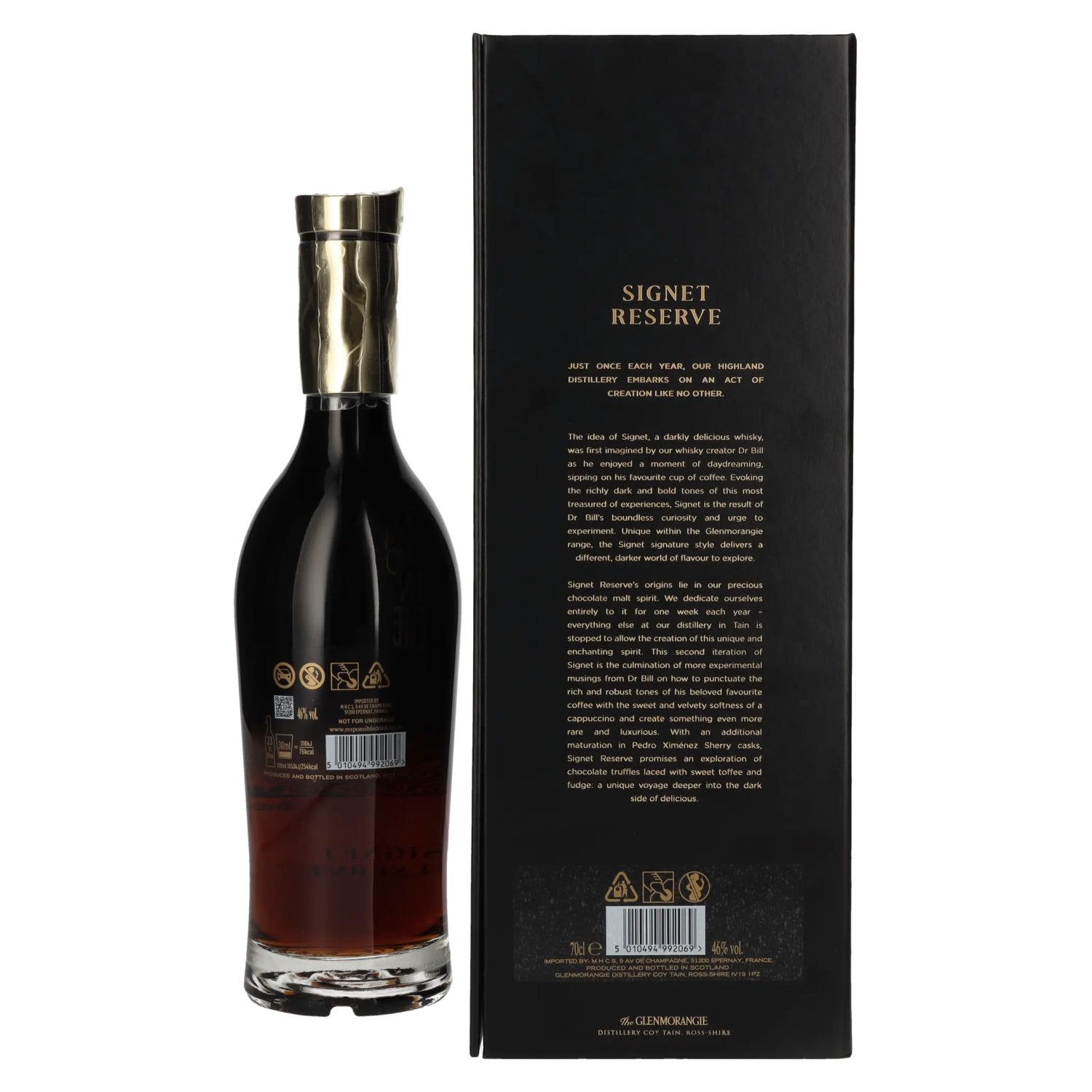 Glenmorangie SIGNET RESERVE Highland Single Malt 46% Vol. 0,7l en boîte cadeau