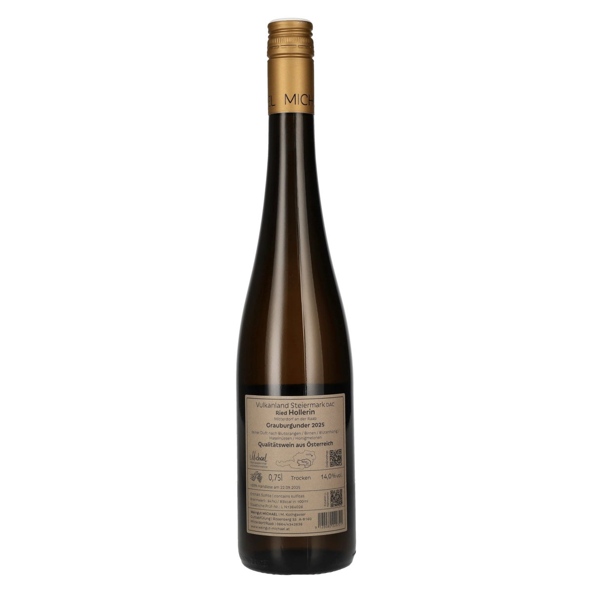 MICHAEL Pinot Gris Ried Hollerin Vulkanland Stiermarken DAC 2025 14% Vol. 0,75l