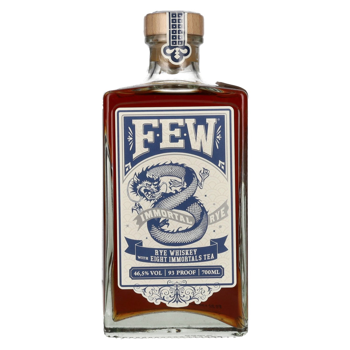 FEW Immortal Rye Whiskey avec du thé « Eight Immortals » 46,5 % vol. 0,7 l
