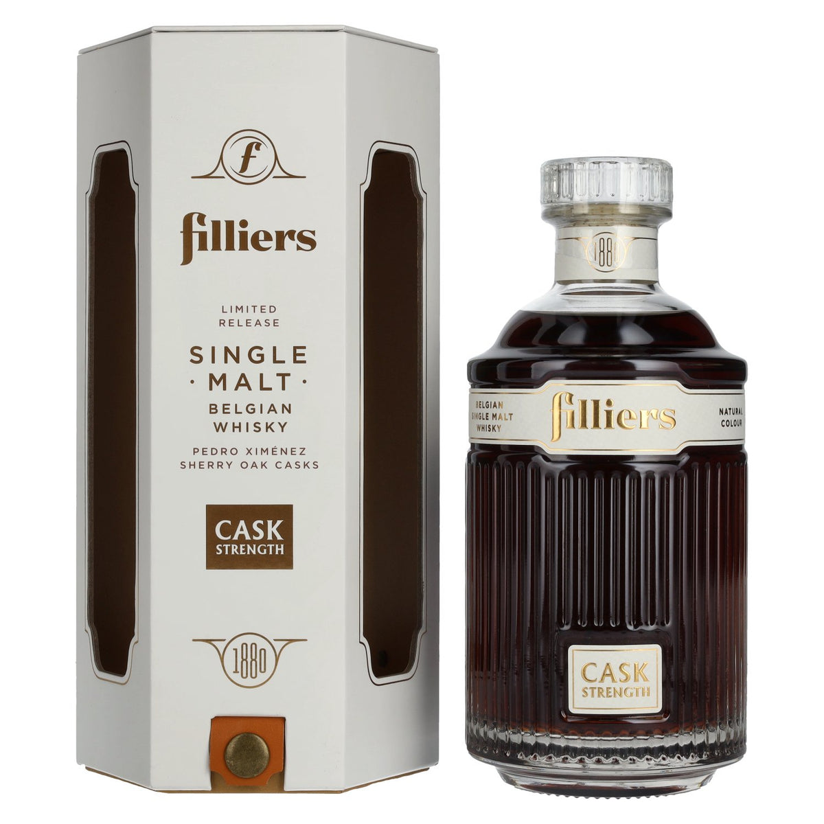 Filliers Sherry Cask Belgian Single Malt Whisky, Cask Strength, Limited Release, 58.5% vol., 0.7l, in a gift box