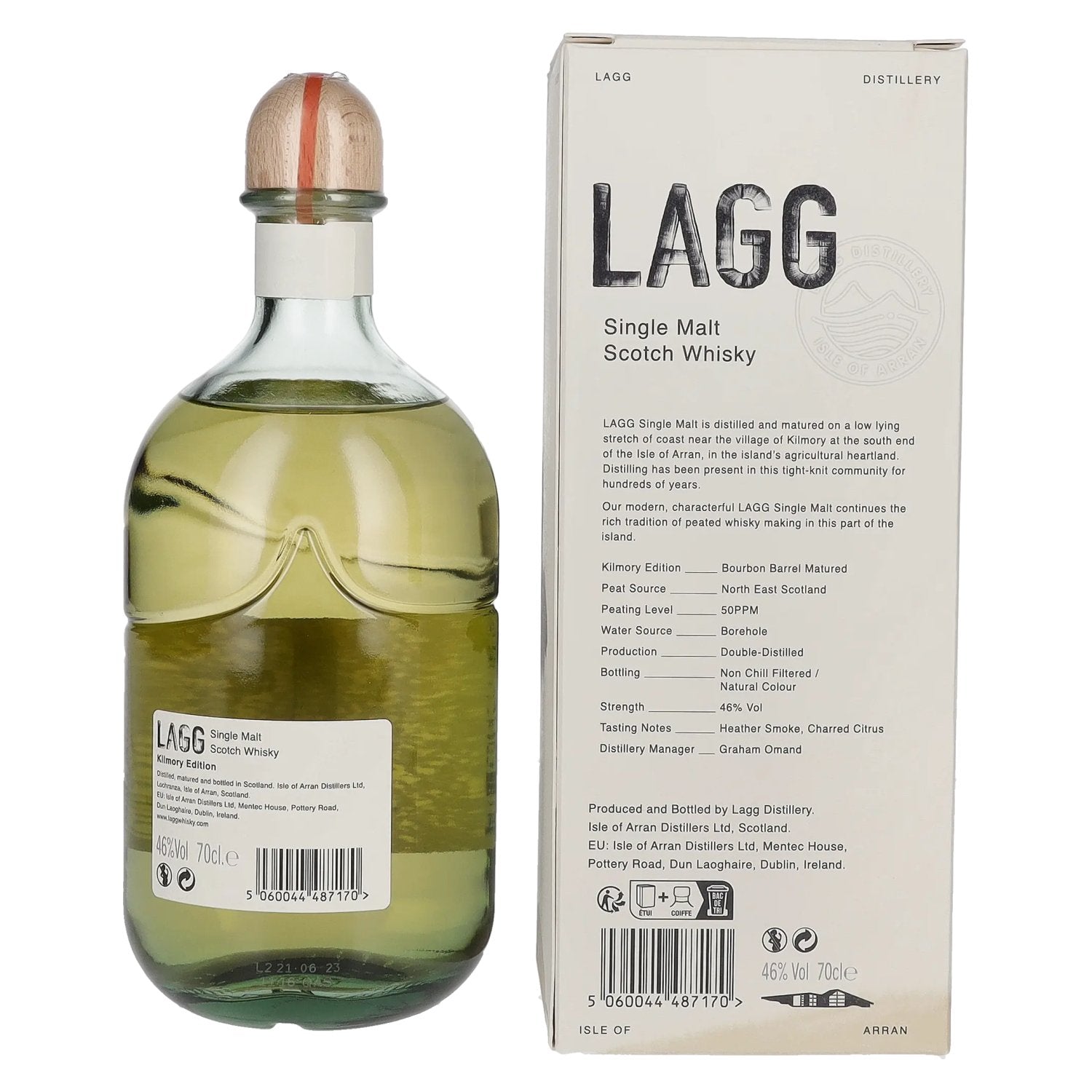 LAGG Single Malt Scotch Whisky Kilmory Edition 46% Vol. 0,7l in geschenkverpakking