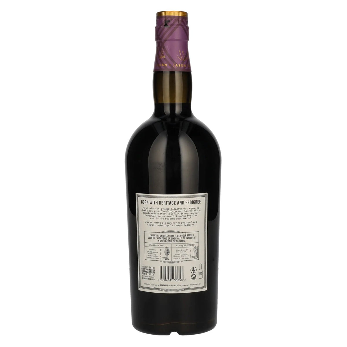 The BRAEMBLE Gin Liqueur Classic Blackberry 24% Vol. 0,7l