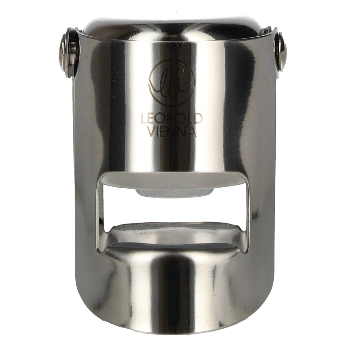 Leopold Vienna champagne bottle stopper, chrome-plated