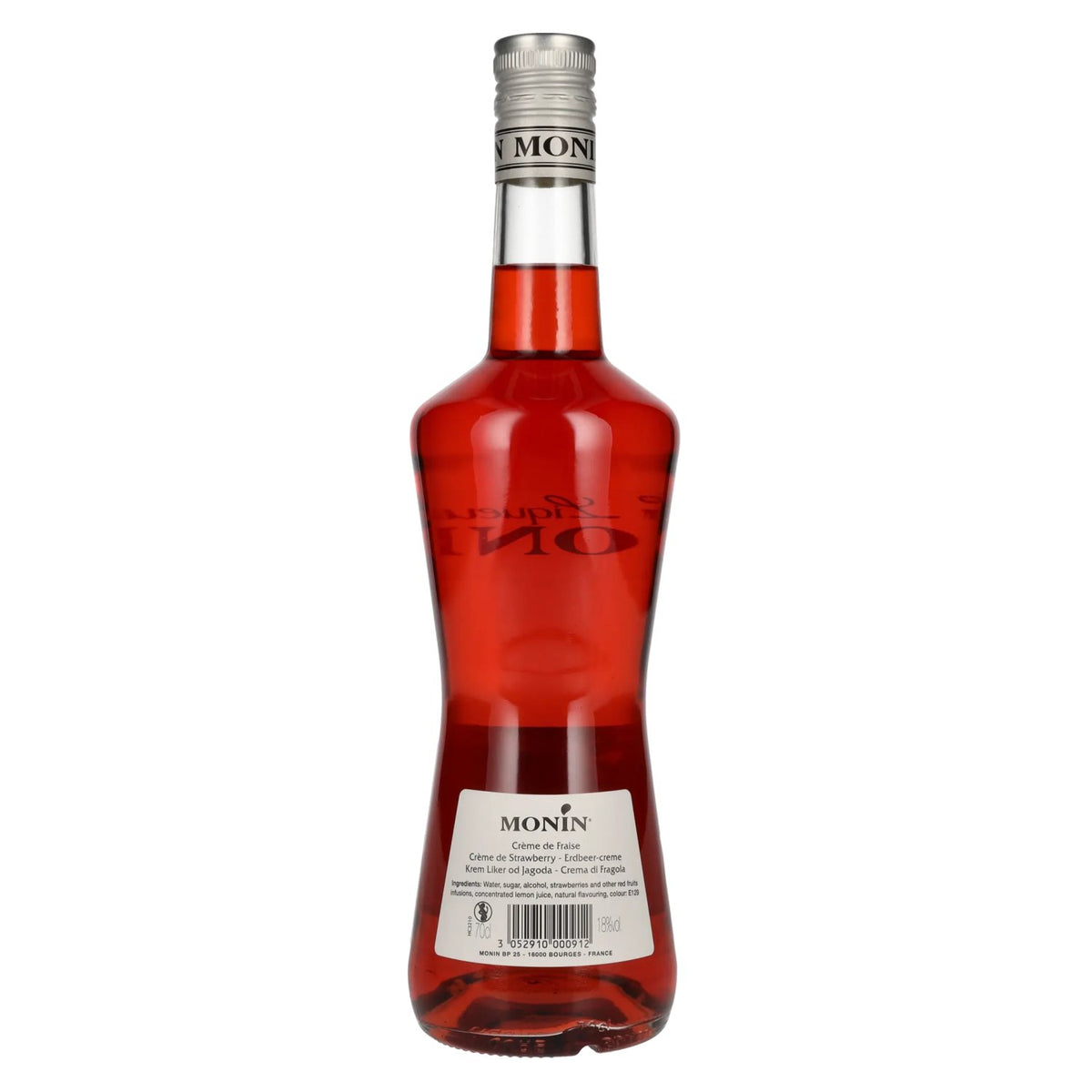 Monin Strawberry Liqueur, 18% ABV, 0.7 litres