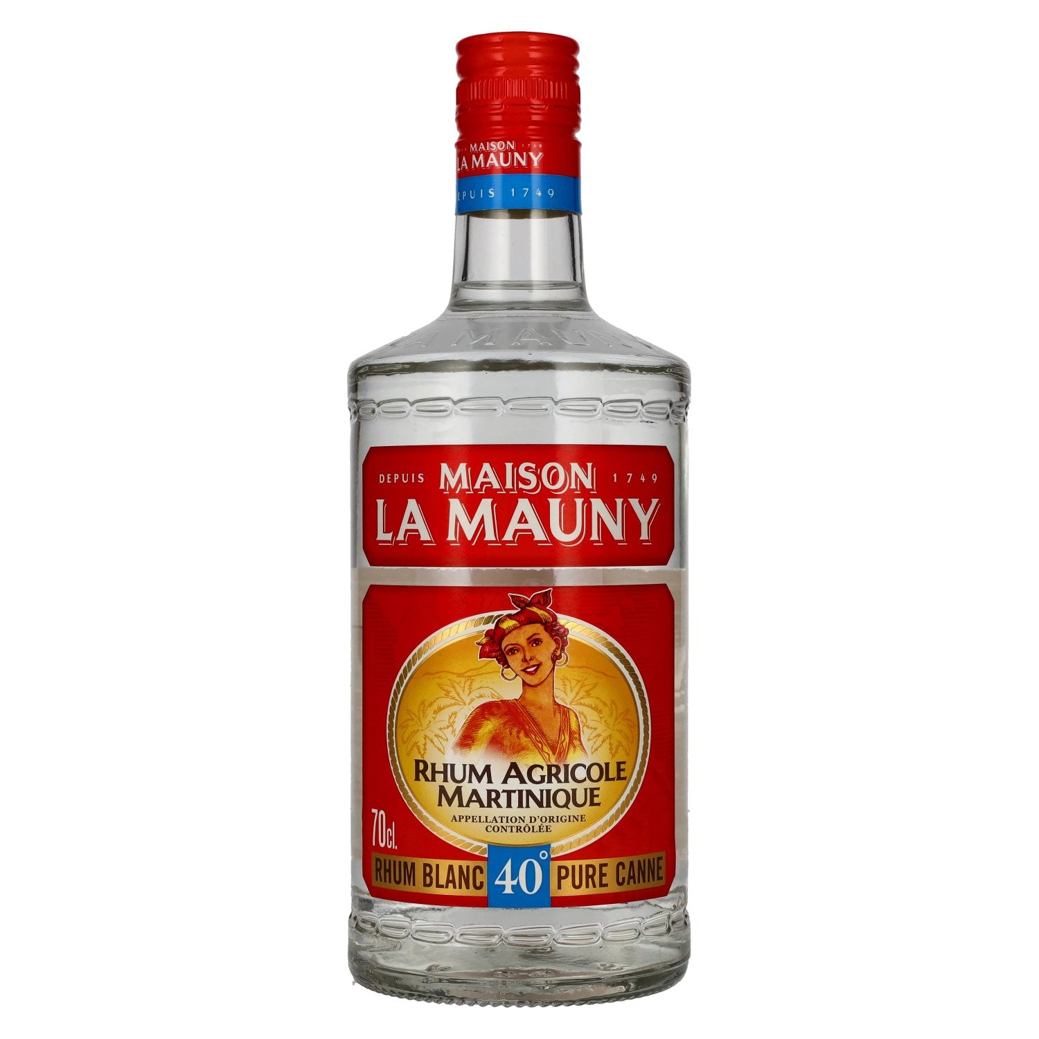 La Mauny Rhum Blanc Agricole Martinique 40% Vol. 0,7l