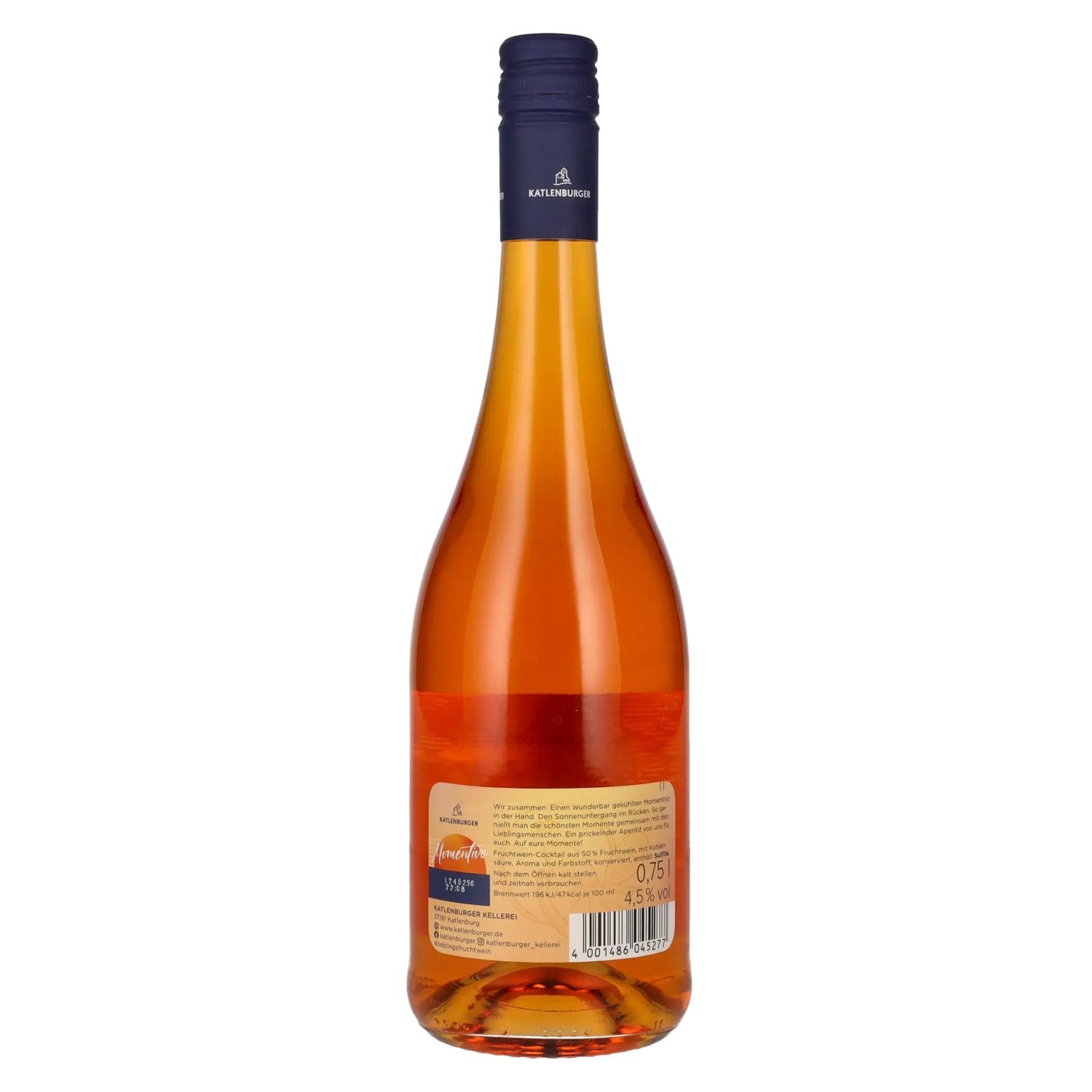 Katlenburger Momentivo Spritz orange amère 4,5% vol. 0,75l