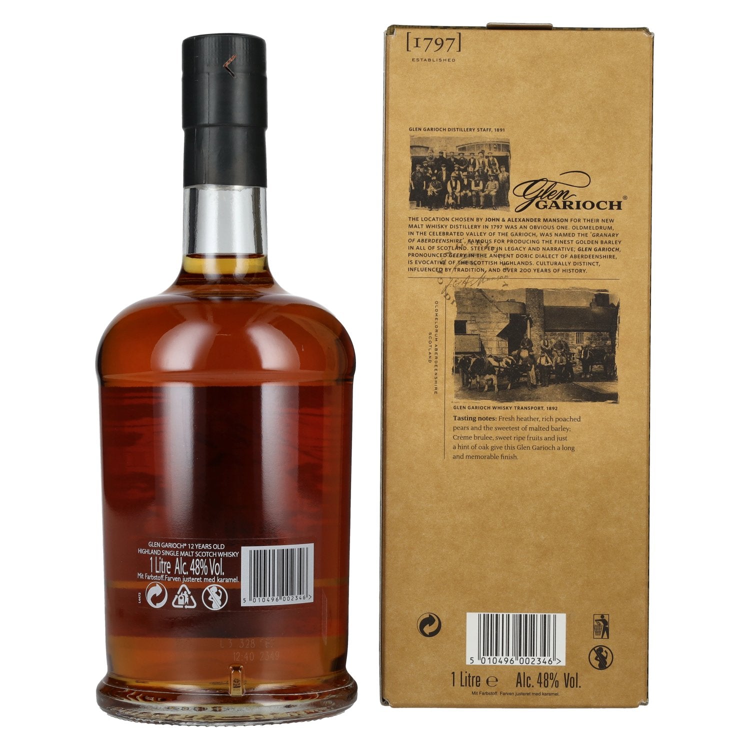 Glen Garioch 12 Years Old Highland Single Malt Scotch Whisky 48% Vol. 1l in Geschenkbox
